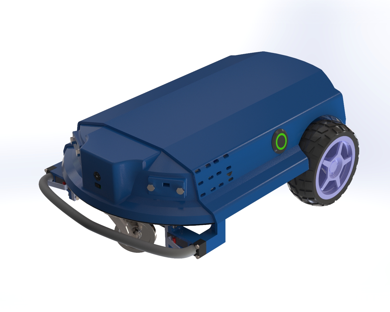 SolidWorks render of the PawGuard rover concept